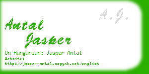 antal jasper business card